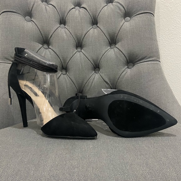 Forever 21 black ankle wrap d’orsay heels - Picture 4 of 4